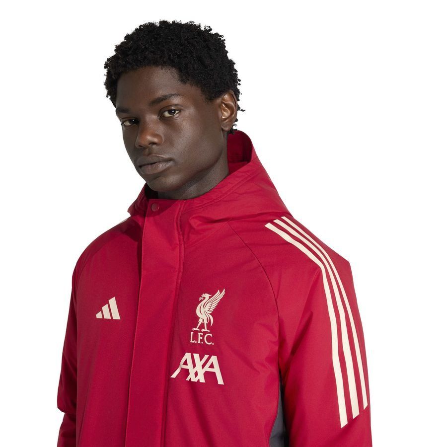 Liverpool Jacket Tiro 25 Parka - Strawberry Red - Men's-SoccerKits Hub | Buy Soccer Jerseys Online